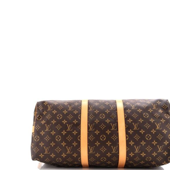 Louis Vuitton Keepall Bandouliere Bag Monogram Canvas 50 Brown - Picture 4 of 7